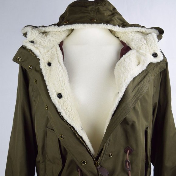 COPY - Burberry Brit Kingsby Shearling Military Coat - Picture 3 of 4